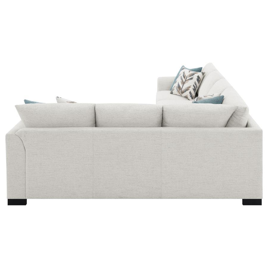 Ashford - Chenille Upholstered Sleeper Sectional Sofa - Greige by Coaster Fine Furniture | Bel Furniture