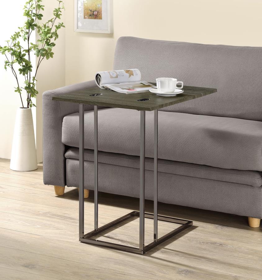 Pedro - Expandable C-Shaped Sofa Side Table by CoasterEveryday | Bel Furniture