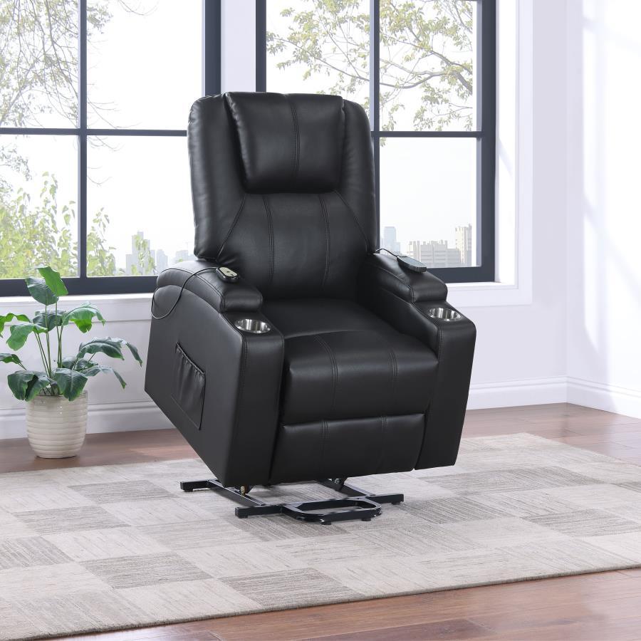 Armstrong - Upholstered Power Lift Massage Recliner by Coaster Fine Furniture | Bel Furniture