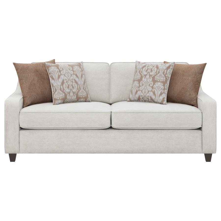 Christine - Upholstered Sloped Arm Sofa Set by CoasterElevations | Bel Furniture