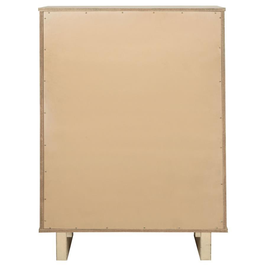 Kailani - 5-Drawer Bedroom Chest Of Drawers - Beige Oak by Coaster Fine Furniture | Bel Furniture