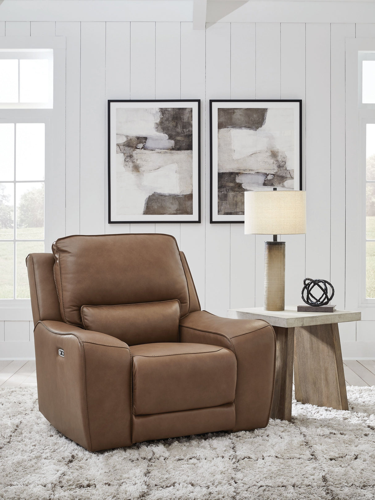 DeepWakes - Caramel - Power Recliner / Adjustable Headrest by Signature Design by Ashley® | Bel Furniture