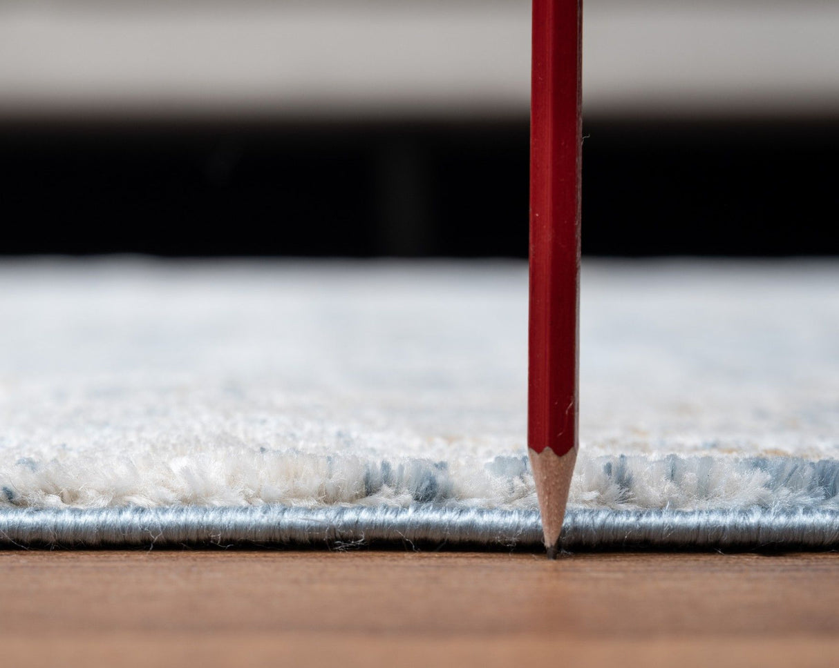 Noble - 5'3" X 7'3" Area Rug - Blue, Polyester by Icona Home Decor | Bel Furniture