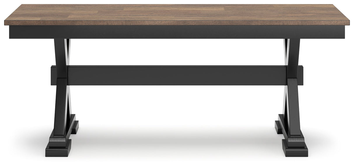 Wildenauer - Brown / Black - Large Dining Room Bench by Signature Design by Ashley® | Bel Furniture