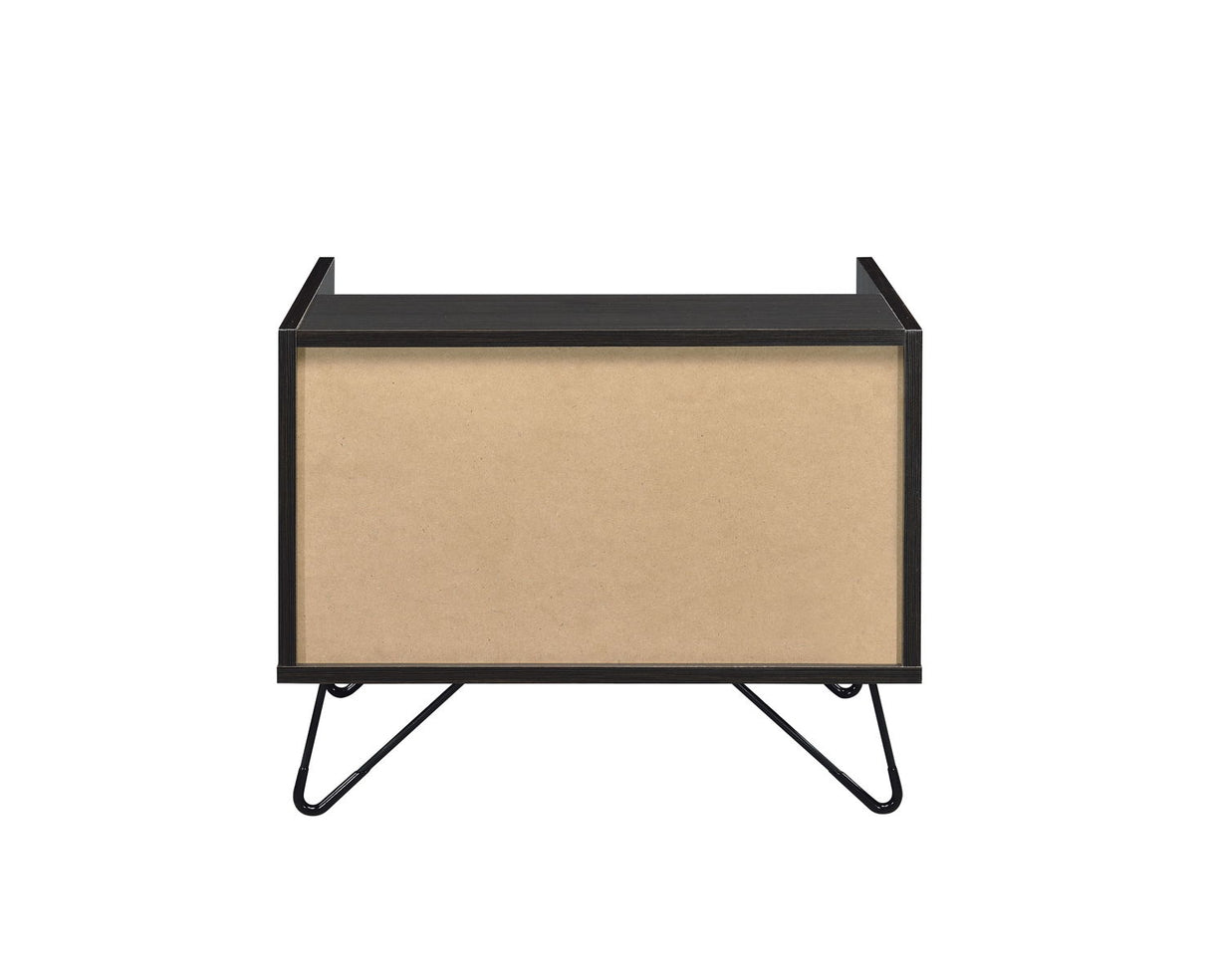 Melkree - Accent Table With Display & Utility Function - Oak / Black by Urban Nest | Bel Furniture