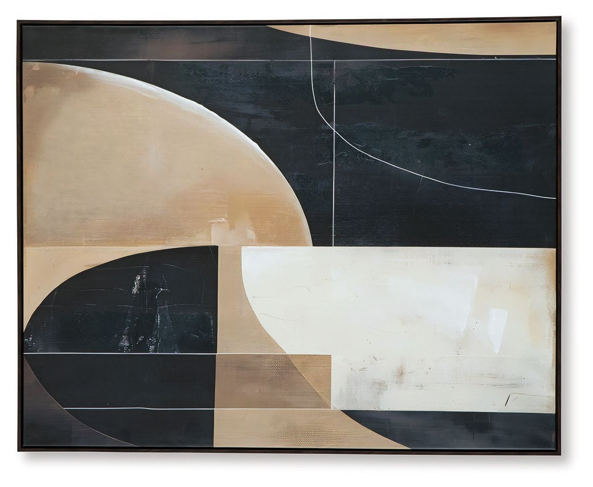 Ewanford - Black / Brown / Tan - Wall Art by Signature Design by Ashley® | Bel Furniture