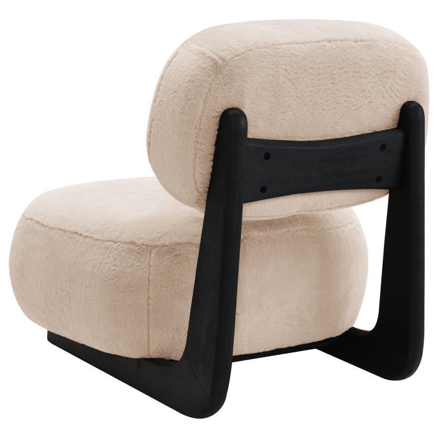 Duffie - Upholstered Armless Accent Chair - Camel by CoasterEveryday | Bel Furniture