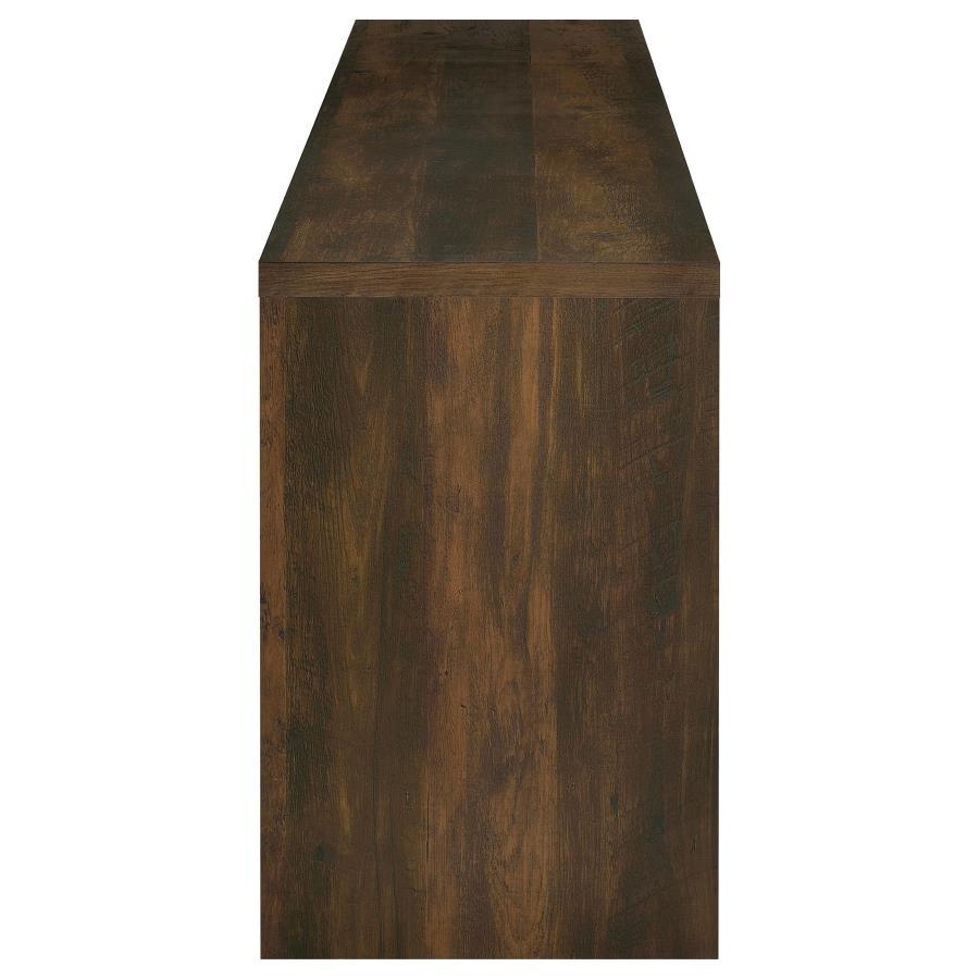 Laughlin - 4 Door Engineered Wood TV Stand - Dark Pine by CoasterEveryday | Bel Furniture