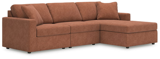 Modmax - Spice - Sectional Light Brown 3 Pc. Sectional With Raf Corner Chaise by Signature Design by Ashley® | Bel Furniture
