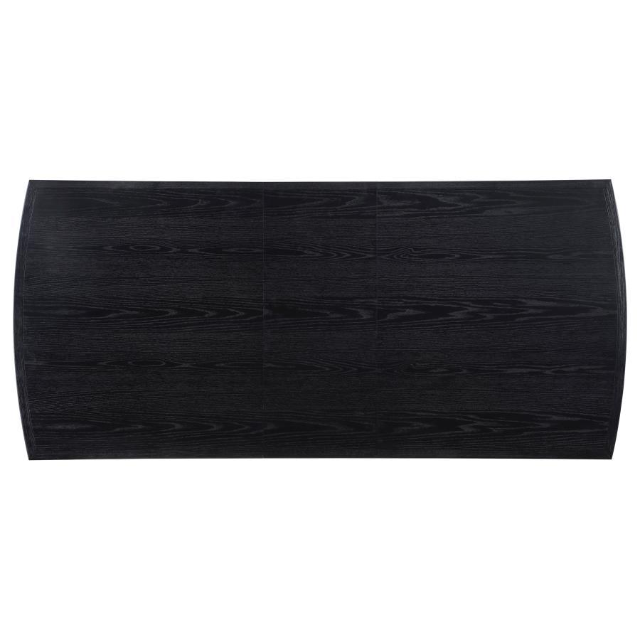 Brookmead - Extension Leaf Dining Table - Black by CoasterEssence | Bel Furniture