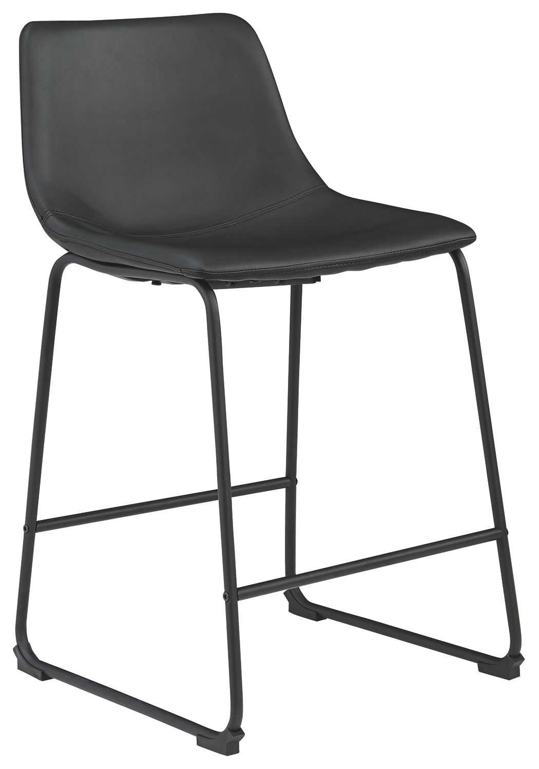 Centiar - Upholstered Barstool (Set of 2) Black 19''W x 22''D x 35''H by Signature Design by Ashley® | Bel Furniture