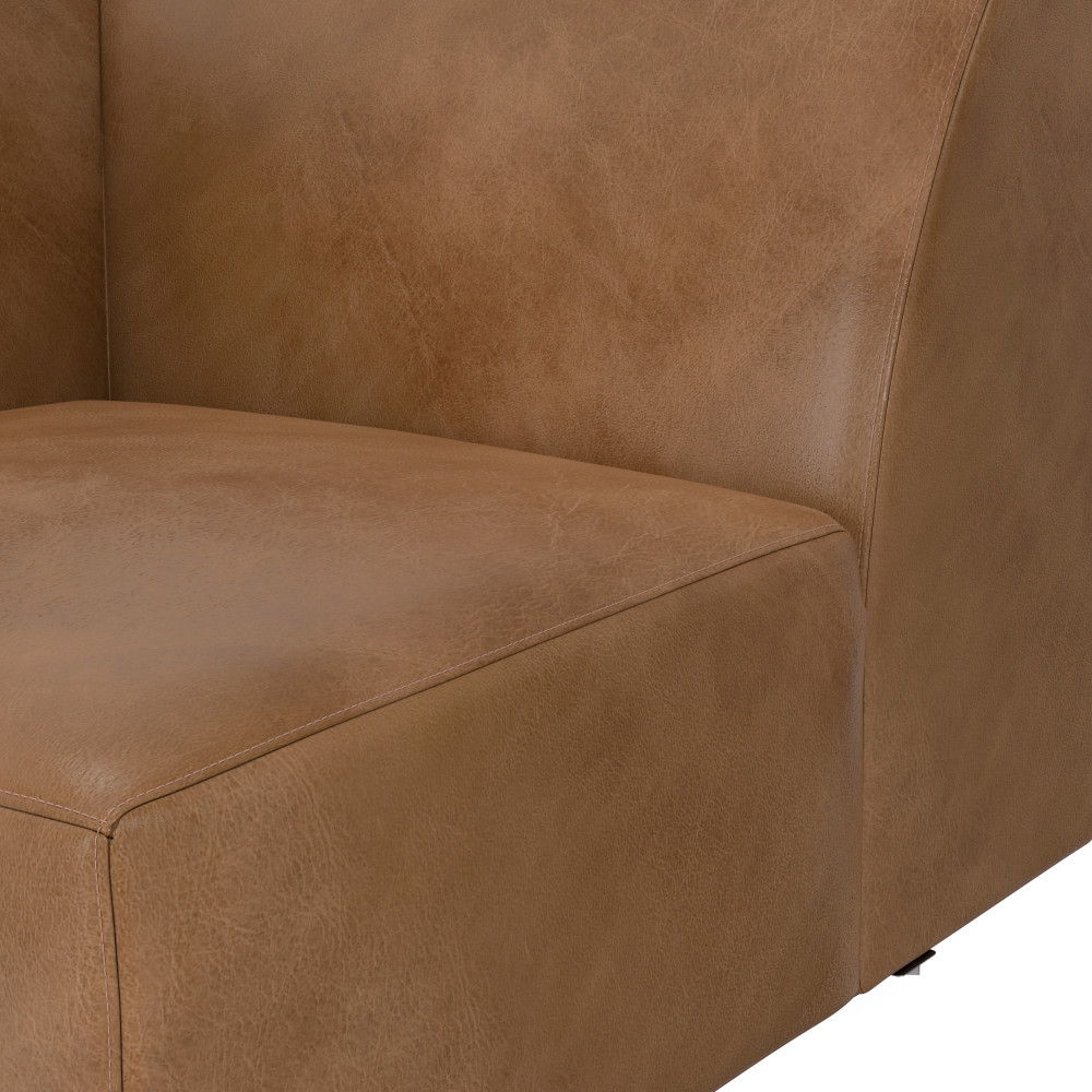 Rex - Corner Sofa Module - Brown by Simpli-Home | Bel Furniture