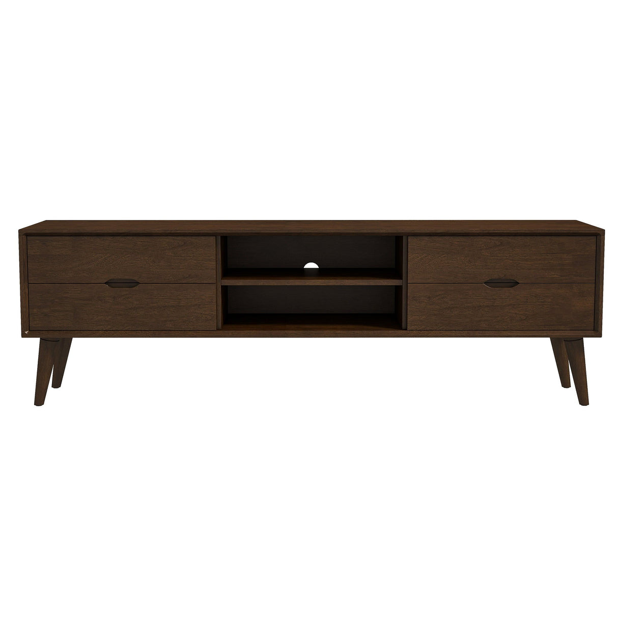 Adrian - TV Stand - Walnut Brown by Ashcroft Furniture | Bel Furniture
