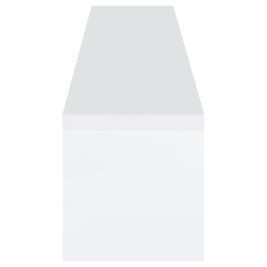 Jude - 2-Drawer Engineered Wood TV Stand - High Gloss White by Coaster Fine Furniture | Bel Furniture