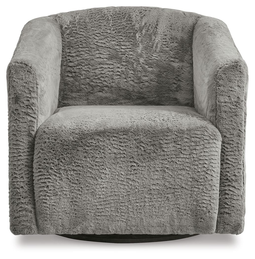 Bramner - Charcoal - Swivel Accent Chair by Signature Design by Ashley® | Bel Furniture