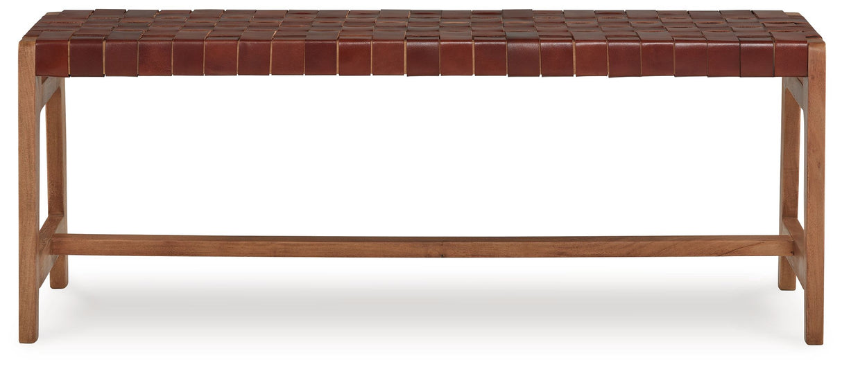 Lemmund - Natural / Brown - Accent Bench by Signature Design by Ashley® | Bel Furniture