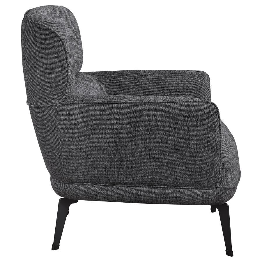 Andrea - Upholstered Crecent Arm Accent Chair by Coaster Fine Furniture | Bel Furniture