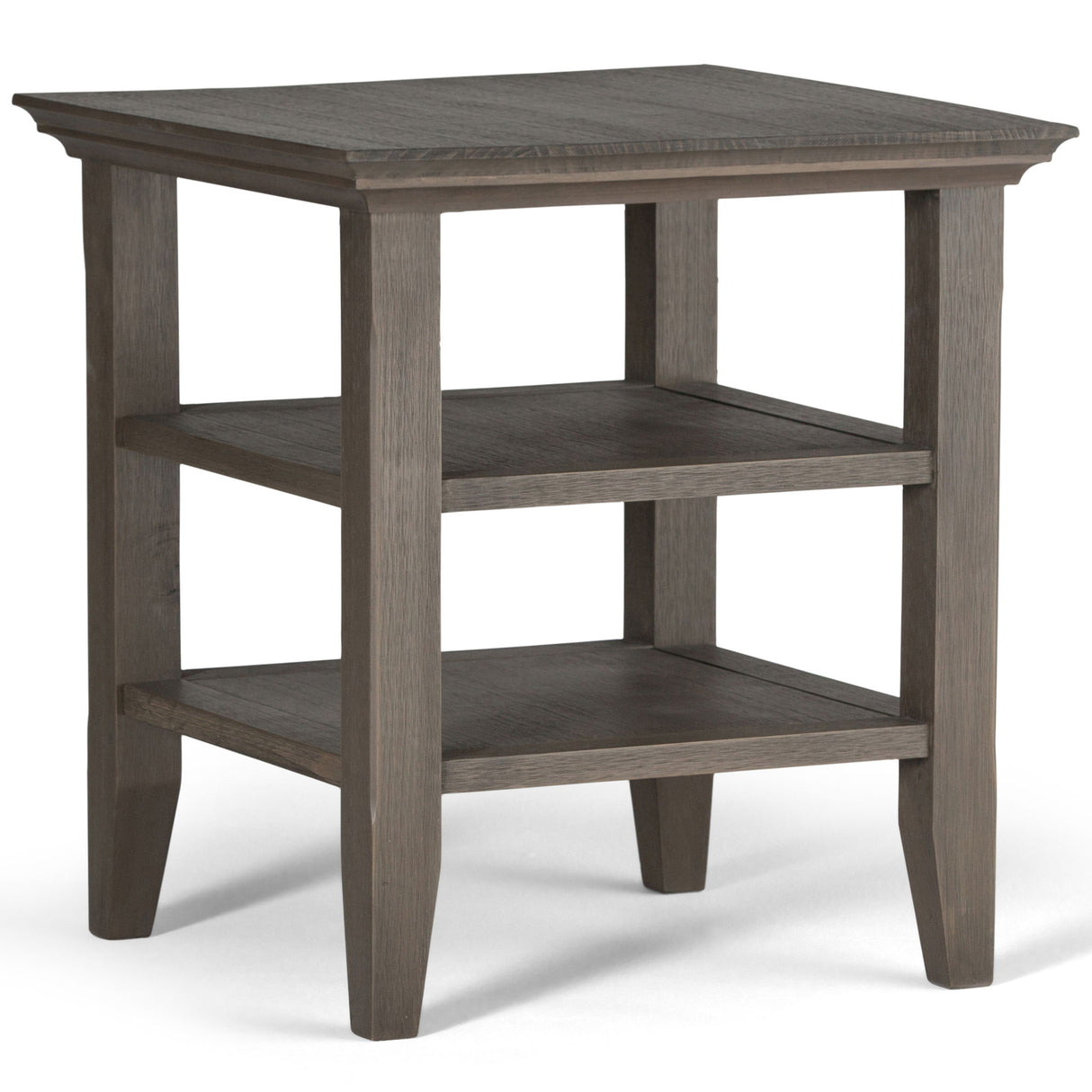 Acadian - Handcrafted End Table Dark Gray by Simpli-Home | Bel Furniture