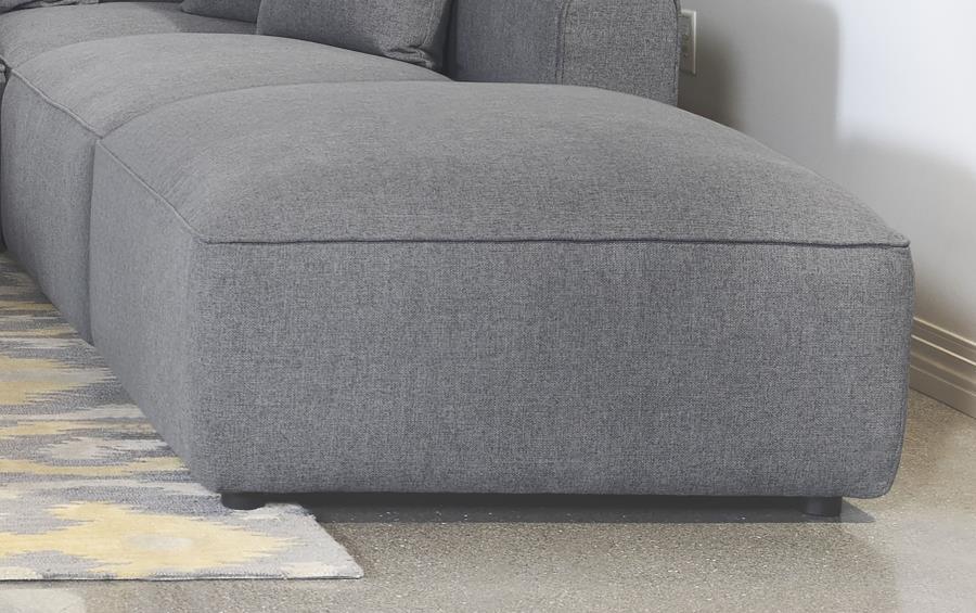 Jennifer - Square Upholstered Ottoman by CoasterElevations | Bel Furniture
