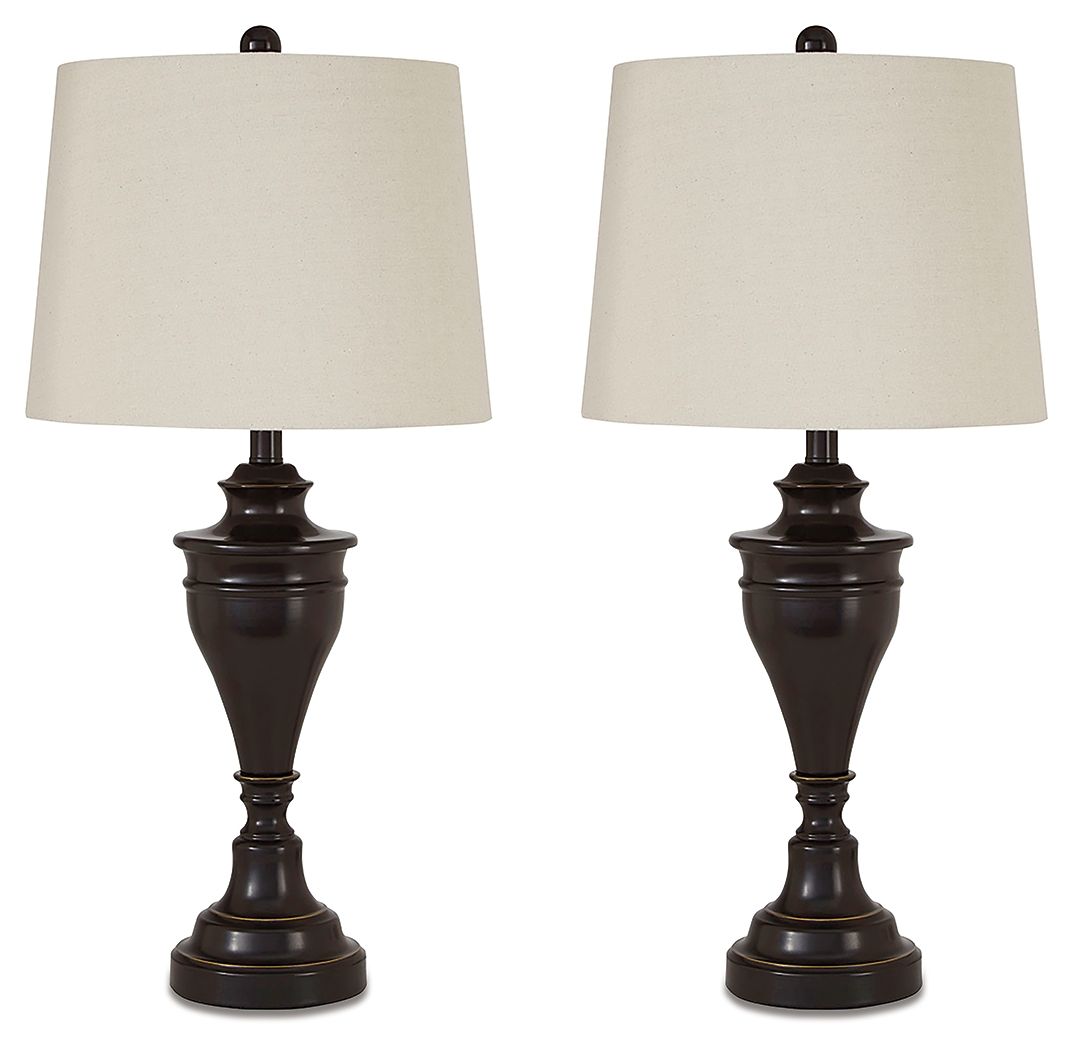 Darlita - Table Lamp (Set of 2) Bronze 2 Pieces by Signature Design by Ashley® | Bel Furniture