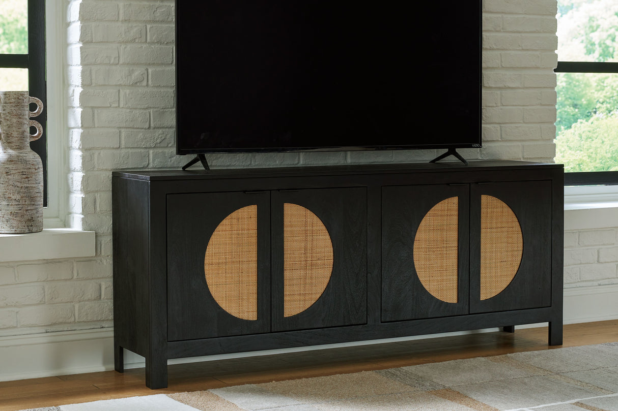 Cliffiings - Black / Natural - Accent Cabinet by Signature Design by Ashley® | Bel Furniture