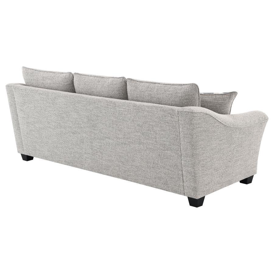 Tomkins - Boucle Upholstered Sofa - Light Gray by Coaster Fine Furniture | Bel Furniture