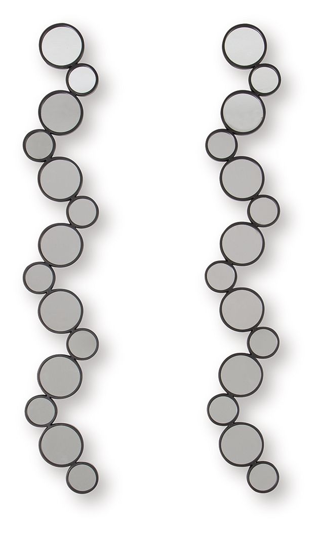 Vinler - Black - Accent Mirror Set (Set of 2) by Signature Design by Ashley® | Bel Furniture