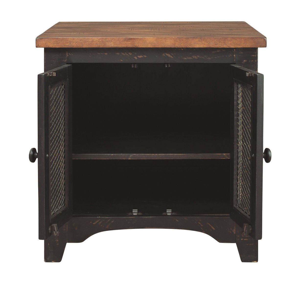 Valebeck - Black / Brown - Rectangular End Table by Signature Design by Ashley® | Bel Furniture