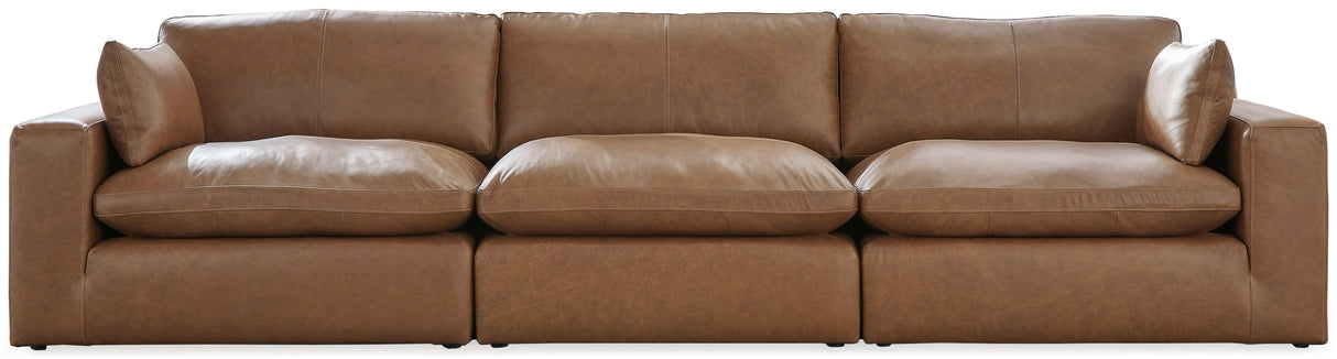 Emilia - Sectional Light Brown 3-Piece Sectional Sofa by Signature Design by Ashley® | Bel Furniture