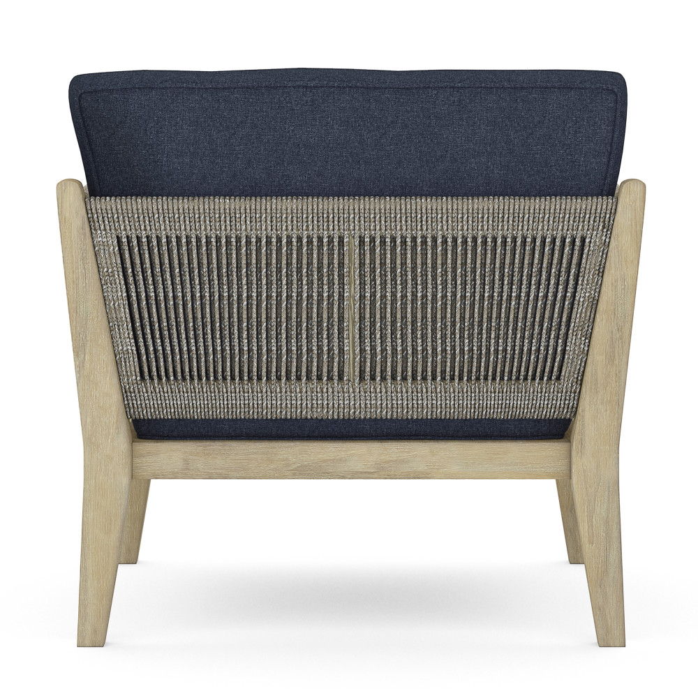 Cayman - Outdoor Conversation Chair - Slate Gray by Simpli-Home | Bel Furniture