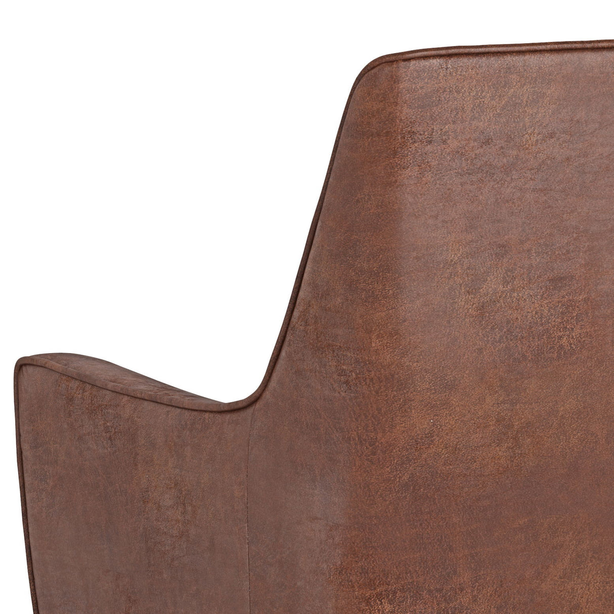 Robson - Accent Chair - Distressed Saddle Brown by Simpli-Home | Bel Furniture