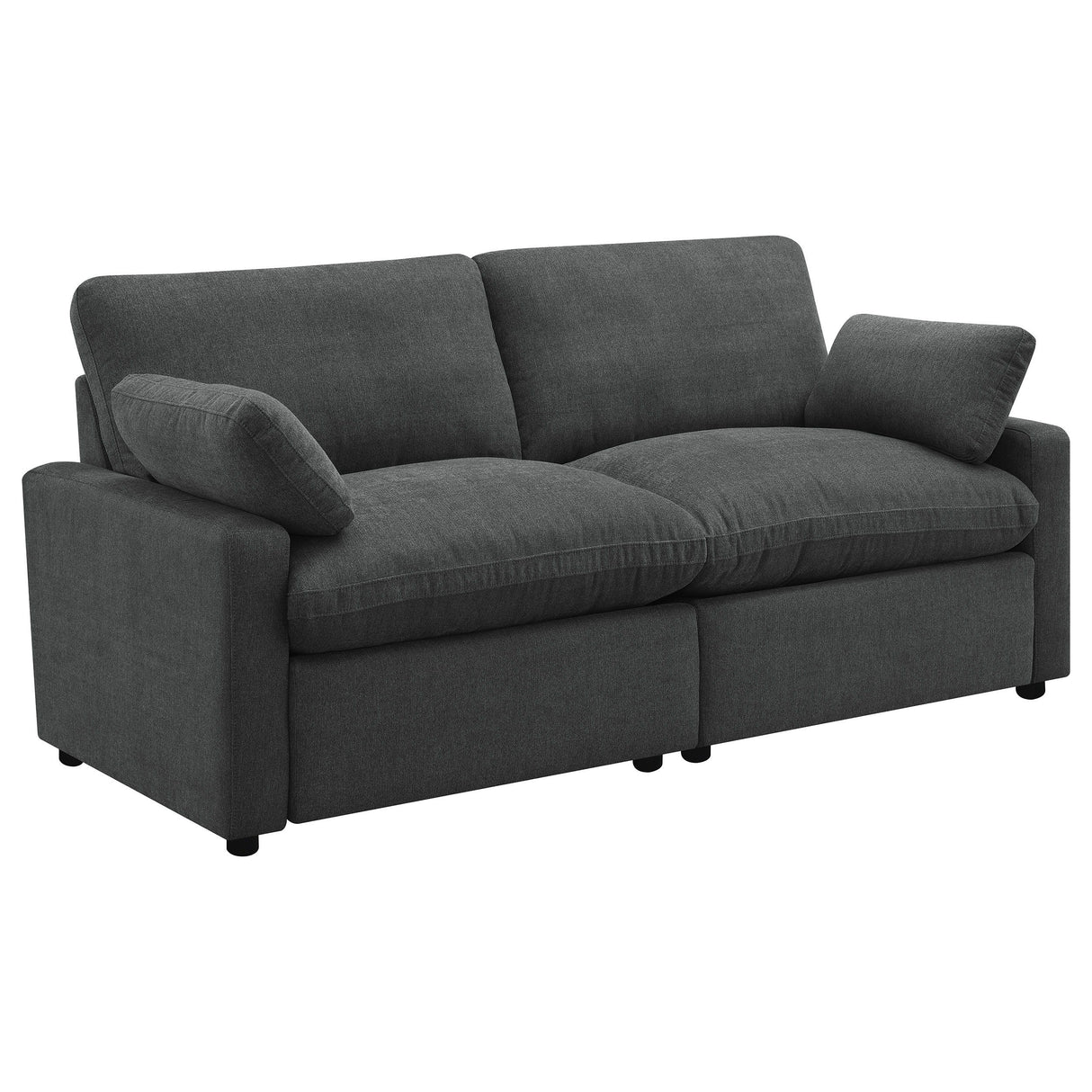 Collins - Modular Power Loveseat Dark Gray by Coaster Fine Furniture | Bel Furniture