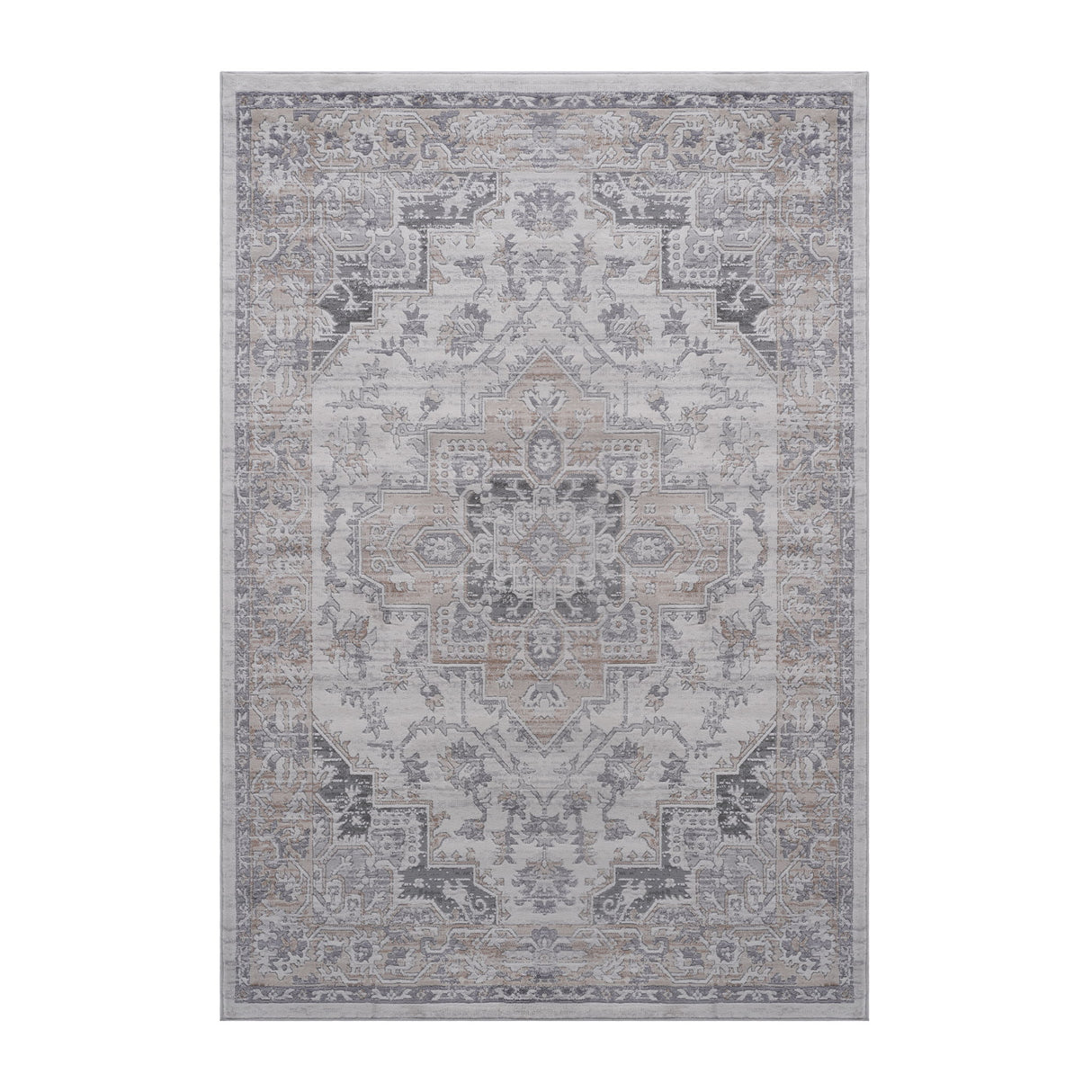 Marfi - 6' X 9' Oriental Area Rug - Ivory / Beige