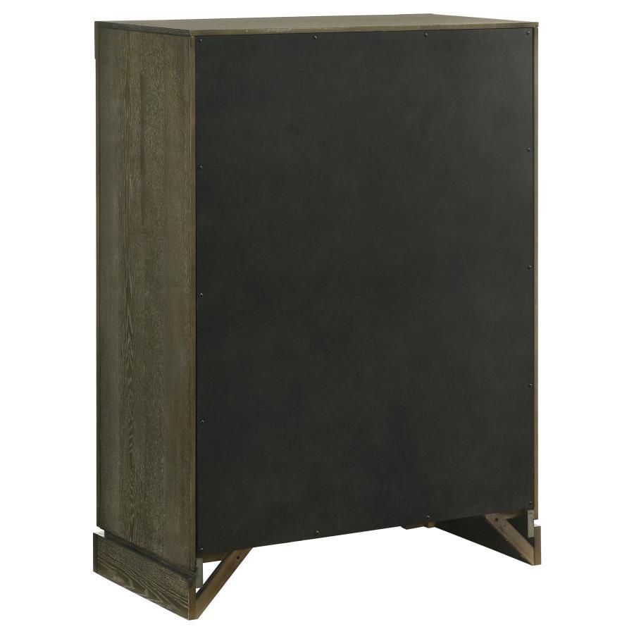 Gran Park - 5-Drawer Bedroom Chest Of Drawers - Dark Cocoa by Coaster Fine Furniture | Bel Furniture