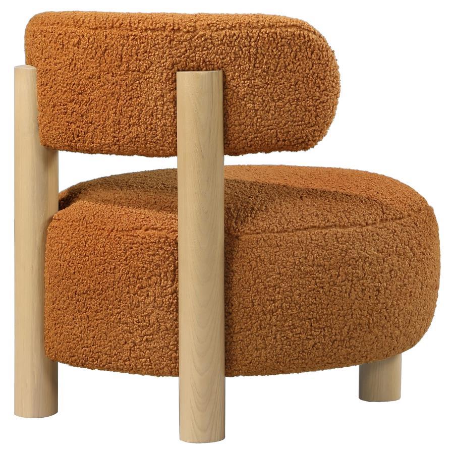 Zonie - Boucle Upholstered Barrel Back Accent Chair by CoasterEveryday | Bel Furniture