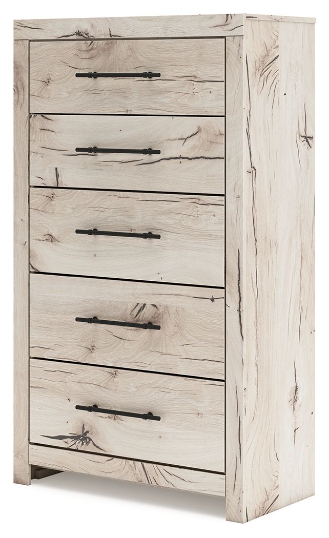Lawroy - Light Natural - Five Drawer Chest by Benchcraft® | Bel Furniture
