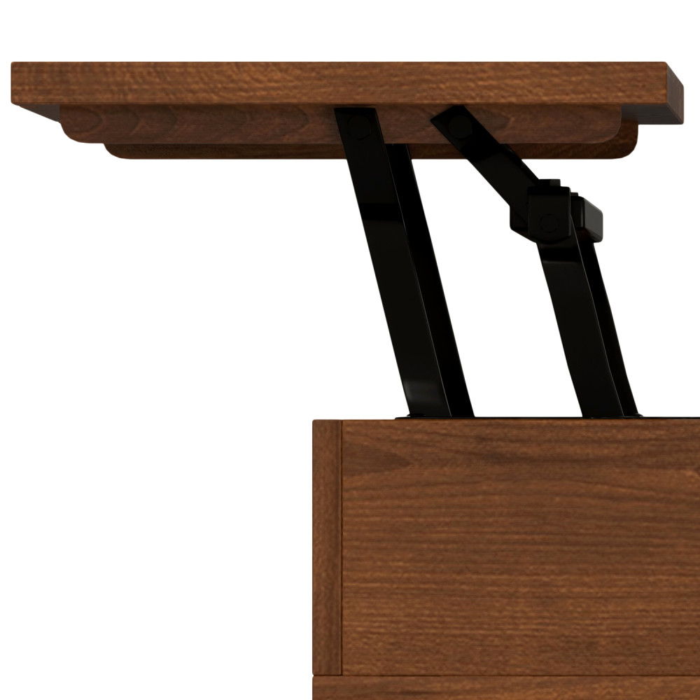 Hunter - Handcrafted Lift Top Coffee Table by Simpli-Home | Bel Furniture