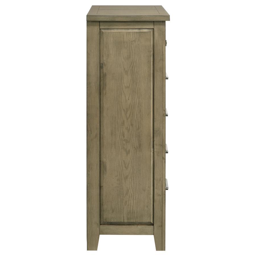 Hazlewood - 5-Drawer Bedroom Chest Of Drawers - Vineyard Oak