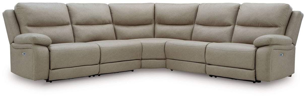 Narwhal Place - Reclining Sectional Beige 5 Pc. Power Reclining Sectional by Signature Design by Ashley® | Bel Furniture