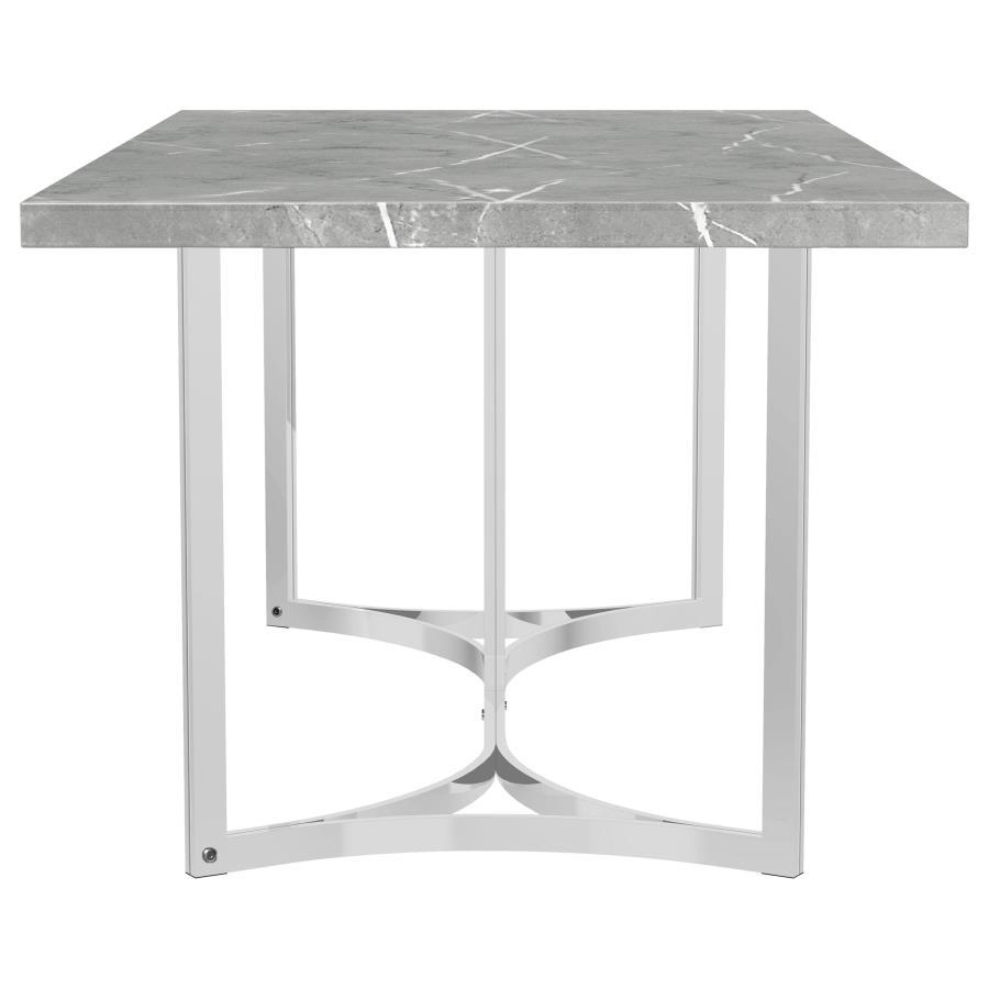 Sterling - Rectangular Dining Table - Gray by Coaster Fine Furniture | Bel Furniture