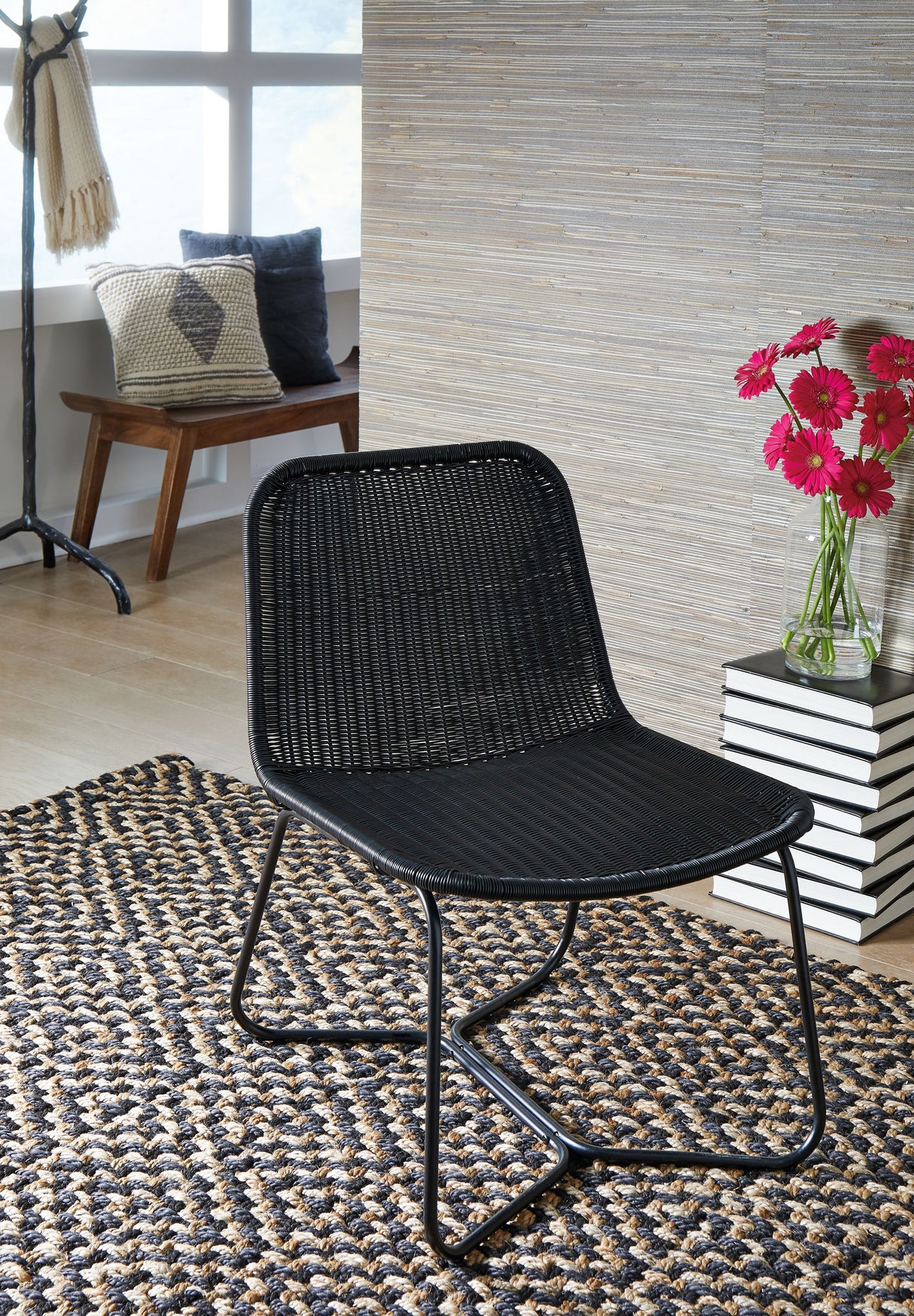 Daviston - Black - Accent Chair by Signature Design by Ashley® | Bel Furniture