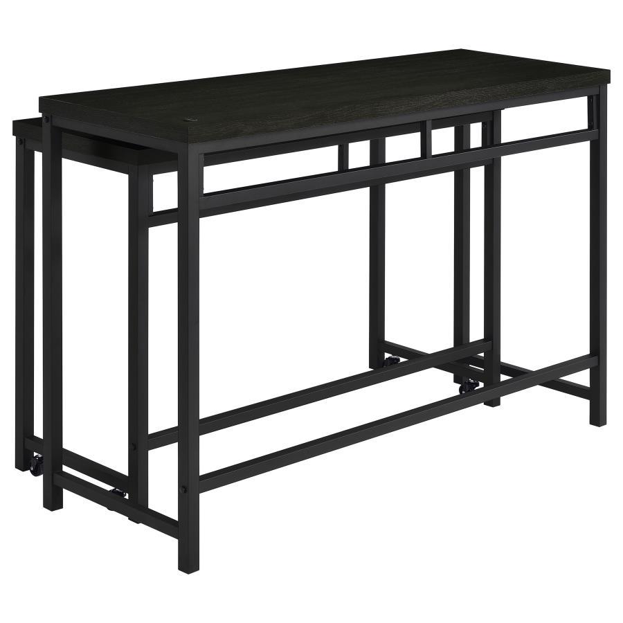 Hawes - 4 Piece Multipurpose Counter Height Table Set - Black by Coaster Fine Furniture | Bel Furniture