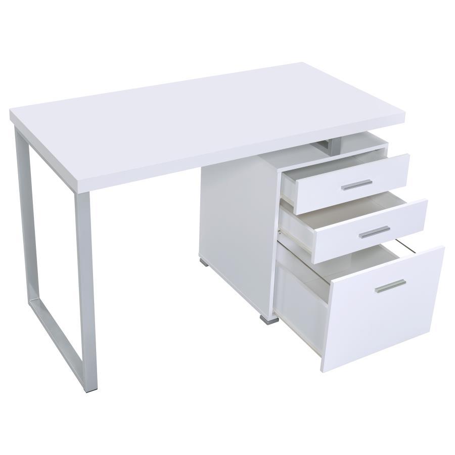 Brennan - 3-Drawer Office Computer Desk by CoasterEveryday | Bel Furniture