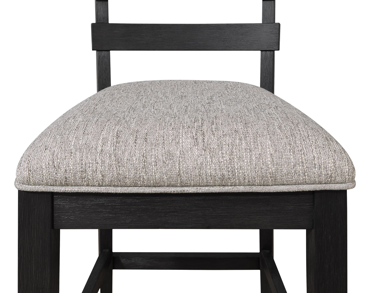 Guthrie - Counter Height Chair (Set of 2) - Charcoal & Gray by Crown Mark | Bel Furniture
