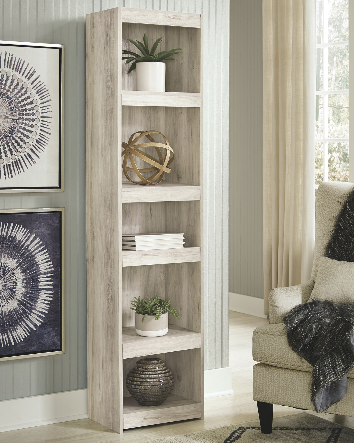 Bellaby - Whitewash - Pier - 4 Shelves by Signature Design by Ashley® | Bel Furniture