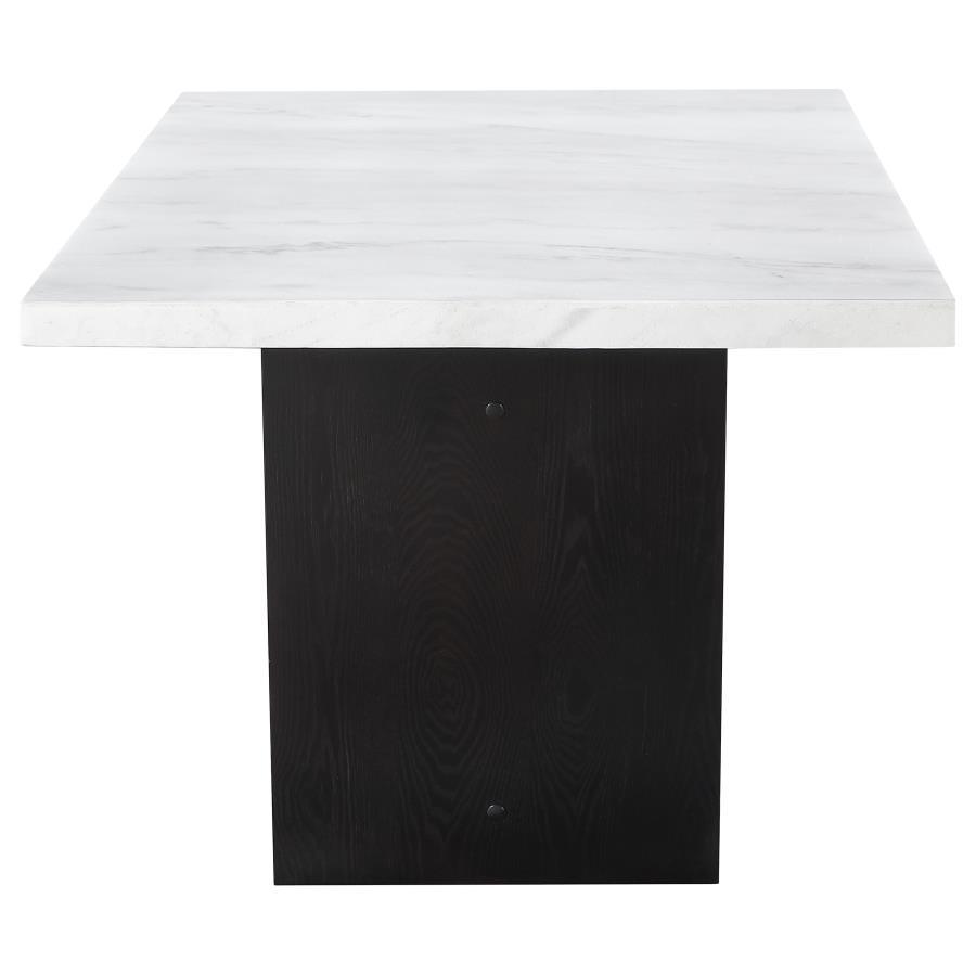 Osborne - Marble Top Dining Table - Rustic Espresso by CoasterElevations | Bel Furniture