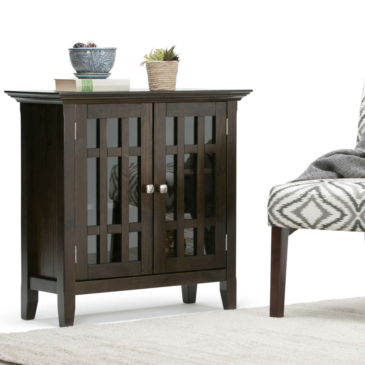 Bedford - Storage Media Cabinet by Simpli-Home | Bel Furniture