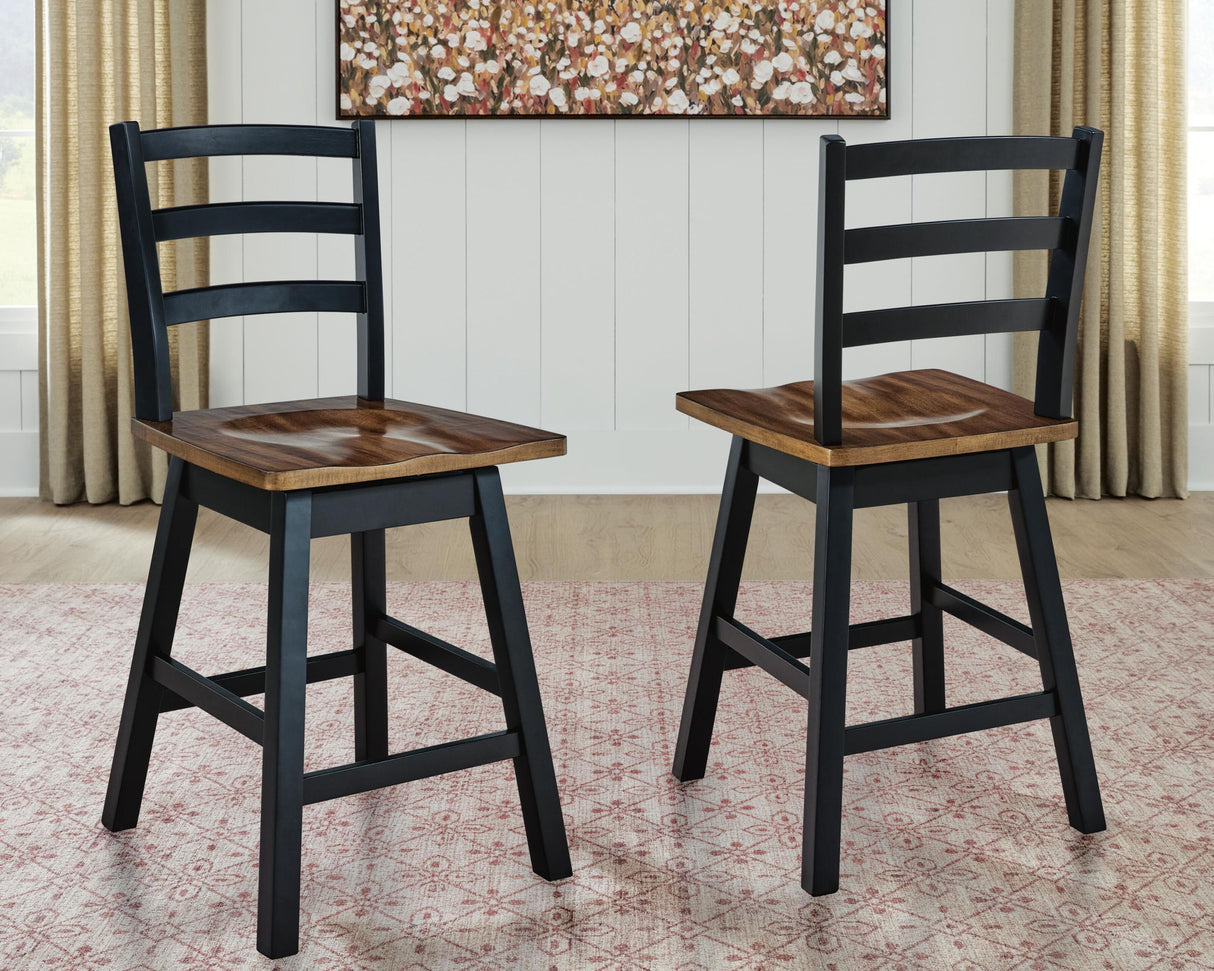 Wildenauer - Swivel Stool (Set of 2)