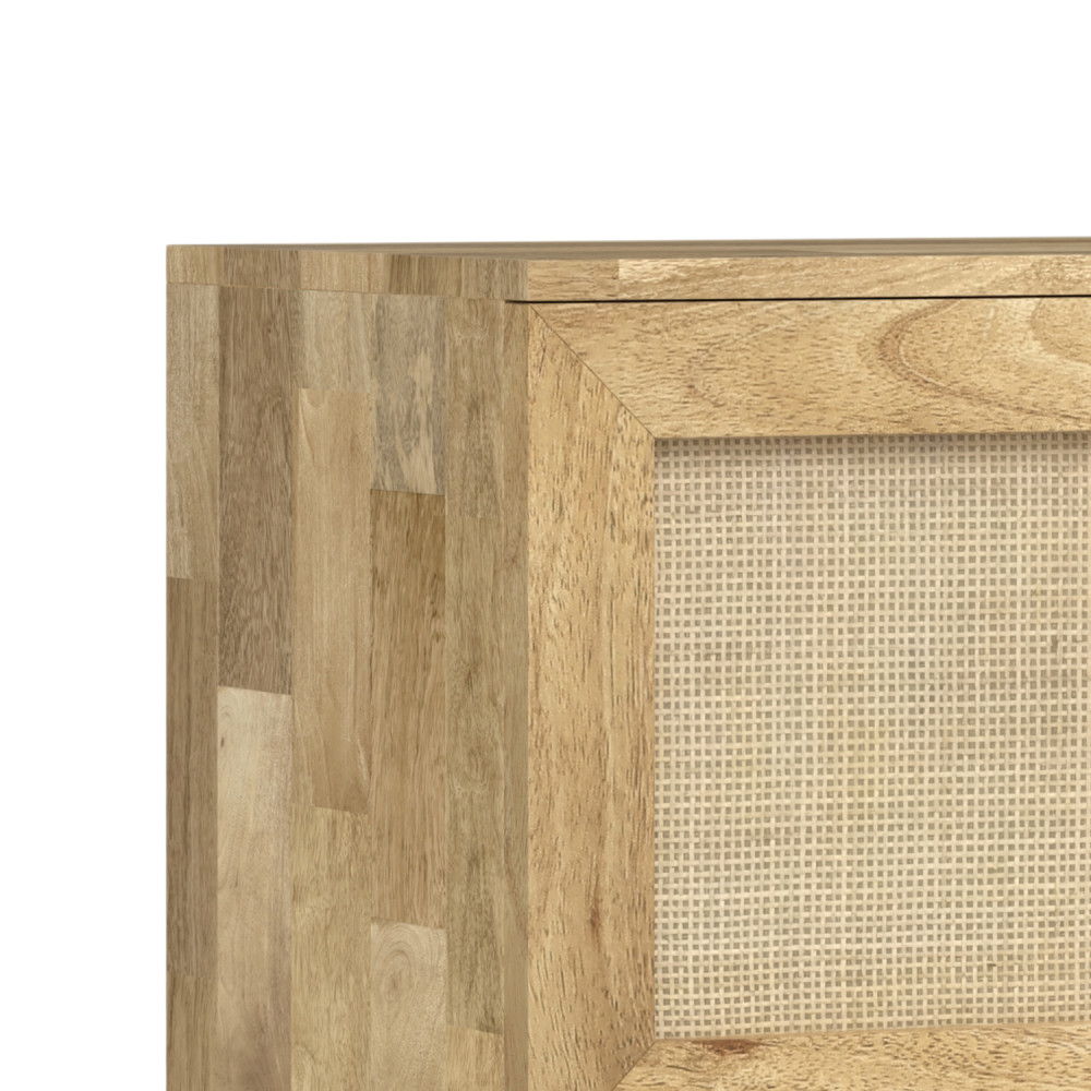 Reeves - TV Media Stand - Natural by Simpli-Home | Bel Furniture