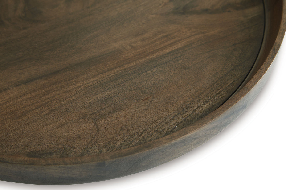 Webbworth - Gray Brown - Tray by Signature Design by Ashley® | Bel Furniture
